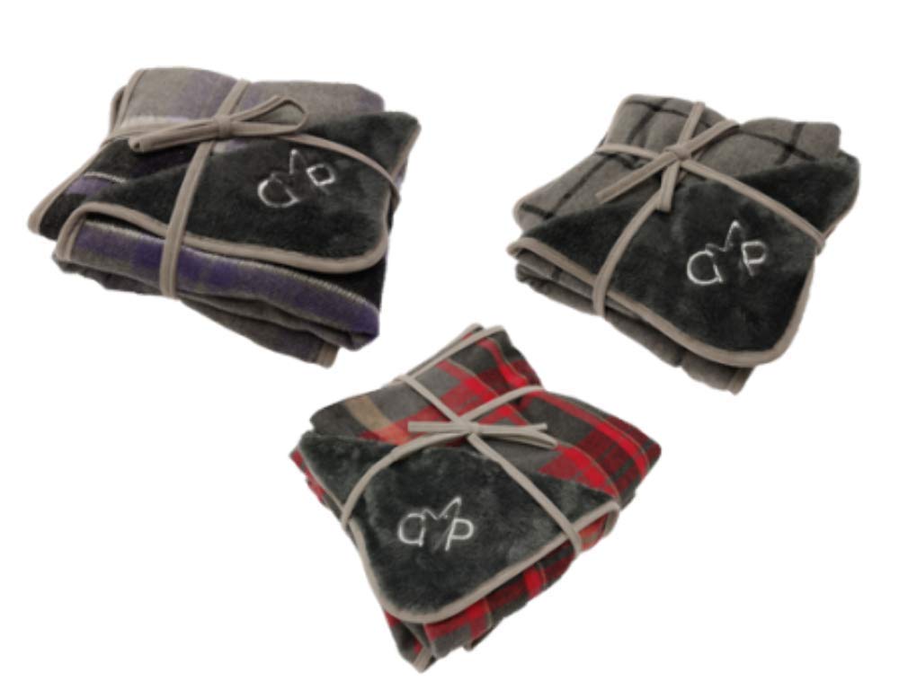 Gorpets Camden Blanket Medium (100x75 cm) Red Check (Double Sided)