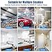 Garage Lighting Led Garage Ceiling Lights Triple Garage Light 4500LM 45W Triple Glow Light Bright White LED Garages Light Bulbs with 3 Tribrite Adjustable Panels Led Light for Warehouse(2 Pack)