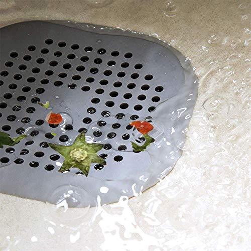 Budding Joy Drain Hair Catcher Shower Drain Hair Traps Cover Hair Stopper Tub Drain Filter Silicone Sink Strainer for Bathroom Bathtub and Kitchen 4 Pack - Thumbnail 3