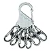 Nite Ize KLK-11-R3 9001204 KeyRack Locker, Stainless Carabiner Chain with 6 Locking S-Biners to Hold Keys Securely + Separately, Steel primary