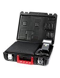 flexzion Digital refrigerante Carga Escala Peso Electrónico Programable de recuperación Weighing AC 220 libras Capacidad para HVAC   Compacto con funda de transporte portátil y visualización LCD