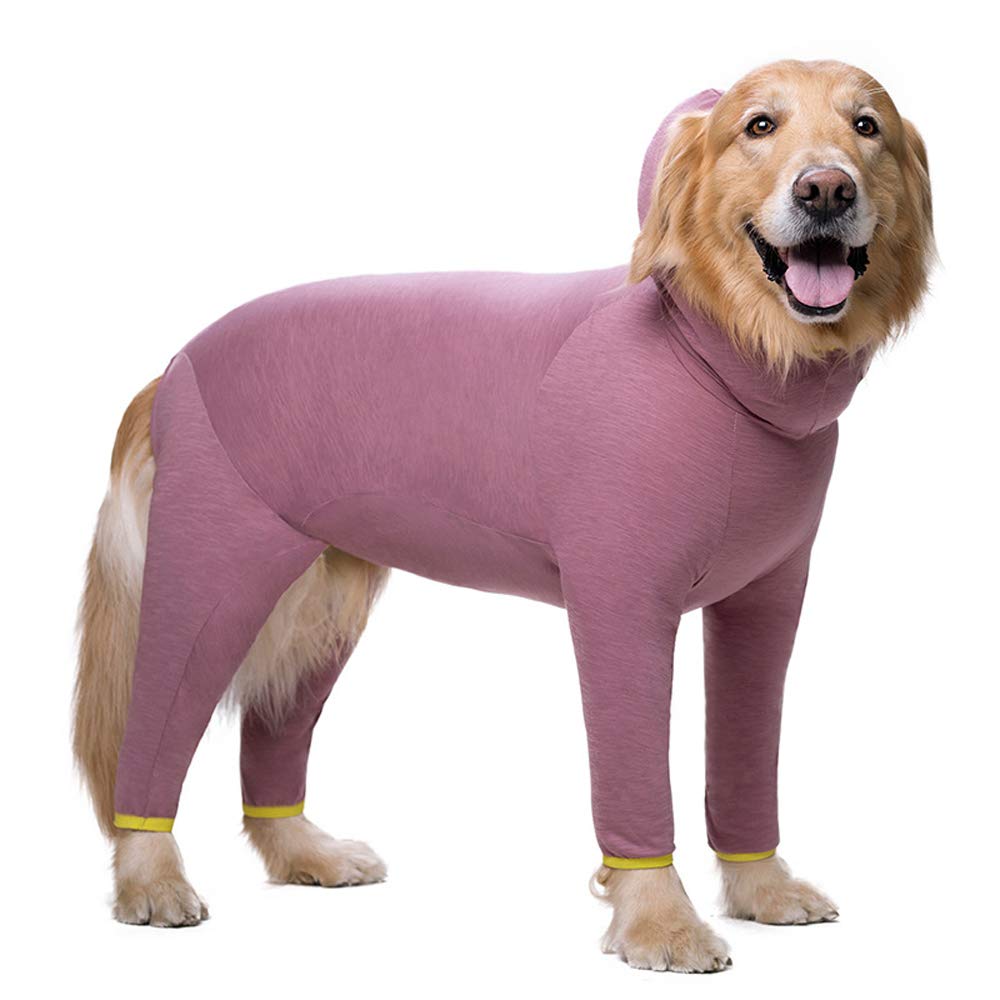 Dog Clothes,Pet Pajamas Sleeping Clothe Elastic Anti-hair Dust-proof Four-legged Garment Jumpsuit Clothes for Medium Dogs Large Dogs (36, Pink)