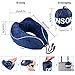 ONSON Travel Pillow - 100% Pure Memory Foam Neck Pillow - U-Shaped Airplane Car Flight Pillow, Breathable and Comfortable 360-Degree Head Support, Ultra Plush Velour Cover