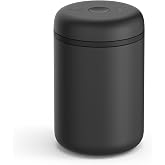 Fellow Atmos Electric Vacuum Coffee Canister 1.2L - Auto-Seal Steel | Preserves Freshness, Holds 16 oz Whole Bean Coffee, 4-Month Battery, Airtight Seal for Loose Leaf Tea &amp; Spices, Matte Black