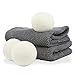 Wool Dryer Balls - Set of 6 - XL - Extra Large - 100% Natural Premium Organic Wool (white)