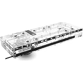 Alphacool Core Distro Plate O11 Dynamic Evo/XL with Apex VPP Pump | Recessed Chrome-Plated Brass G1/4" Ports, Acrylic Body, Digital aRGB, Apex VPP Ceramic-Axle Pump