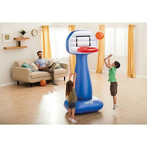 Intex Shootin' Hoops Set, Inflatable Basketball Hoop, 82" X 41" X 38