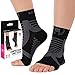 Mava Sports Ankle Brace Support Sleeves Pair - Plantar Fasciitis Compression Socks, Relieve Achilles Tendonitis, Joint Pain, Sprained Ankle - Faster Injury Recovery - Walking, Running Sport