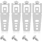 4 Pack WD01X27759 Dishwasher Countertop Mounting Bracket with Screws, Replacement Part Fit for GE, Hotpoint Dishwasher