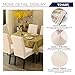 TOYABR Stretch Universal Dining Chair Cover with Skirt, Furniture Protector Covers Chair Slipcovers Sets for Dining Room Hotel Ceremony Banquet Wedding Party