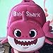 New Cartoon Baby Shark School Bag for Children Kids Cute Plush School Backpack Blue Rose Yellow Color Boys Schoolbag - Pink