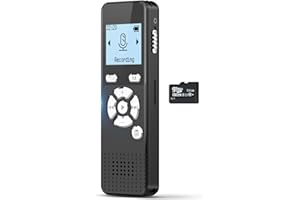 AKALULI Digital Voice Activated Recorder with Playback - 72GB Audio Recording Device with 5300 Hours Recording Time - Sound Tape Recorder Listening Devices for Lecture with USB Microphone Password