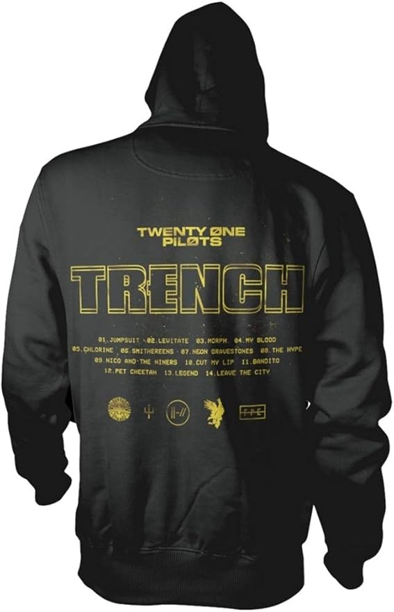 Amazon Com Twenty One Pilots Trench Pull Over Hoodie Clothing