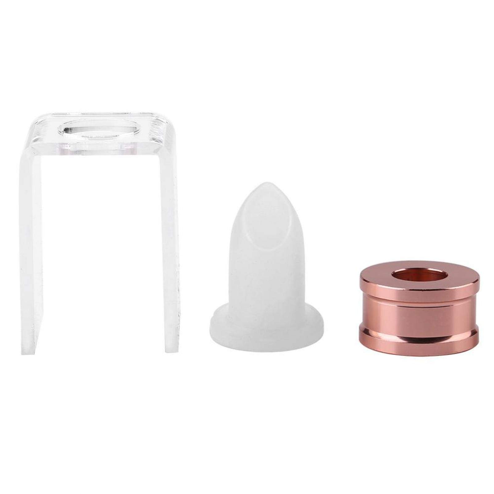 Lipstick DIY Mold, 12.1mm DIY Homemade Silicone Lipstick Filling Tube Mold with Silicone Sleeve+ Aluminum Ring and Bracket Lipstick tool Set(Star Shape)