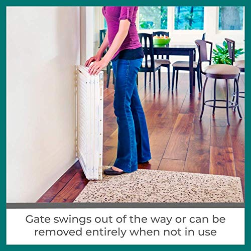 North States MyPet 62" Wide Extra Wide Pet Gate Made in USA, Smoothly