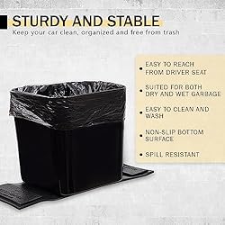 Car Trash Can Large Capacity Automotive Garbage Bin