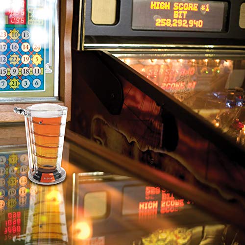 Pinball Pint Glass - Play This Iconic Arcade Game While You Down A Pint - Always Be the Life of the Party With the Newest Drinking Game in Town