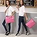 CoolBELL 15.6 inch Nylon Laptop Bag Shoulder Bag Strap Multicompartment Messenger Hand Bag Tablet Briefcase iPad Pro/Laptop/MacBook/Ultrabook/Men/Women/College,Pink