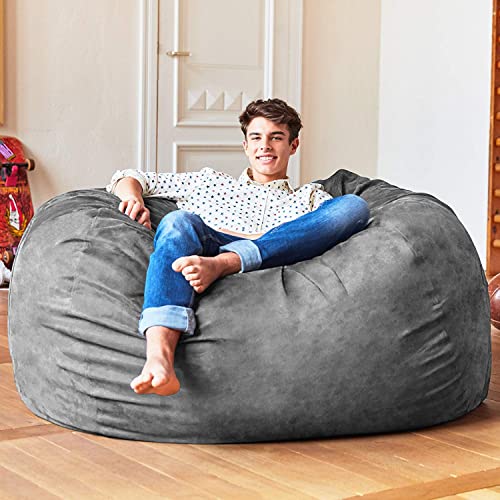 Lumaland Luxurious Giant 5ft Bean Bag Chair with Microsuede Cover