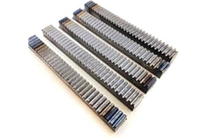 Fevas Material Model for Small Manufacturing of Steel Rack 1 Modulus M1 Gear Rack DIY Drive Rack - (Number of Teeth: 10cm)