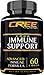 CREE Nutrition Immune Support - Advanced and Complete Herbal Boosting Formula and Wellness Supplement, 60 Capsules - Made in the USA
