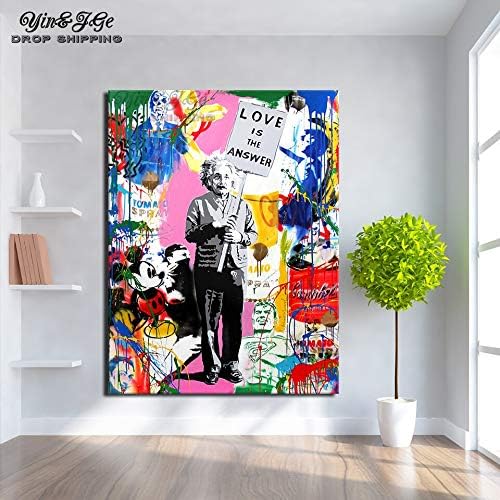 Arte De La Pared Pinturas 1 Pieza Arte De Banksy El Amor Es La