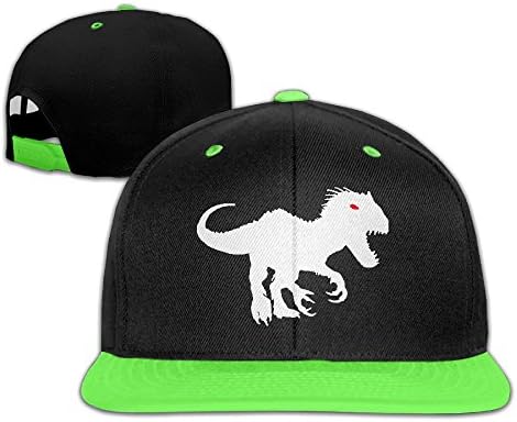 Geb4da4wf Boys &amp; Girls Unisex Hats The Fierce Dinosaur Comfortable Stretch Cotton Children's Caps KellyGreen
