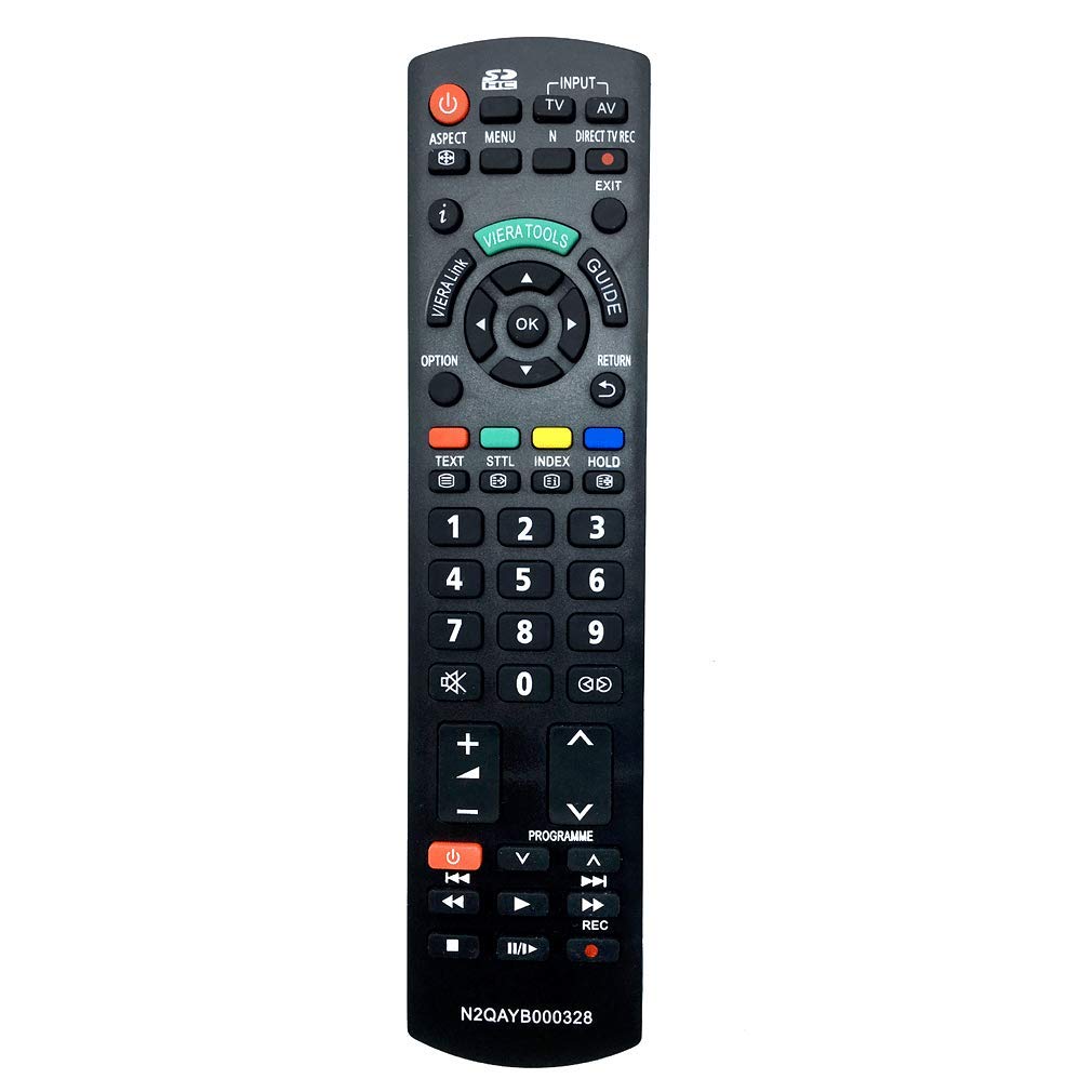 VINABTY N2QAYB000328 Replacement Remote Control fit for Panasonic TX-L19C20E TXL26X10E TX-L32C10E TX-L32S10B TX-P42C10ES TX-L26X10E TX-L37U10E TX-P50S10E TX-P42C10Y TX-P50S11E TXL19C20EW