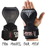Cobra Grips PRO Weight Lifting Gloves Heavy Duty Straps Alternative Power Lifting Hooks Best for Deadlifts Adjustable Neoprene Padded Wrist Wraps Support Bodybuilding