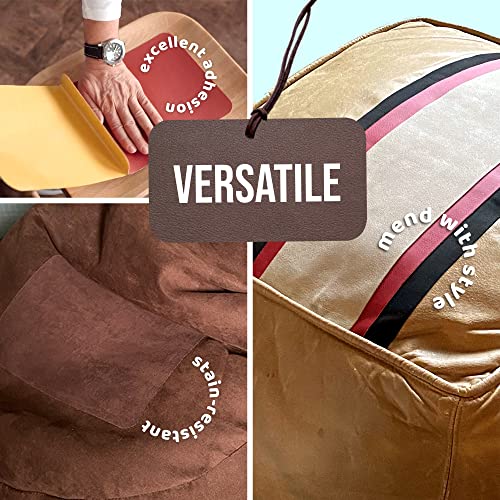 MastaPlasta Original Suede Repair Patch Beige Rectangle, 11" x 8" (28