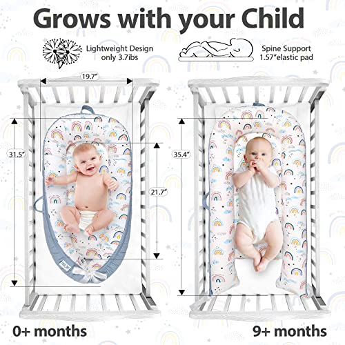 Baby Lounger,Portable Adjustable Lightweight Infant Floor Seat,Ultra