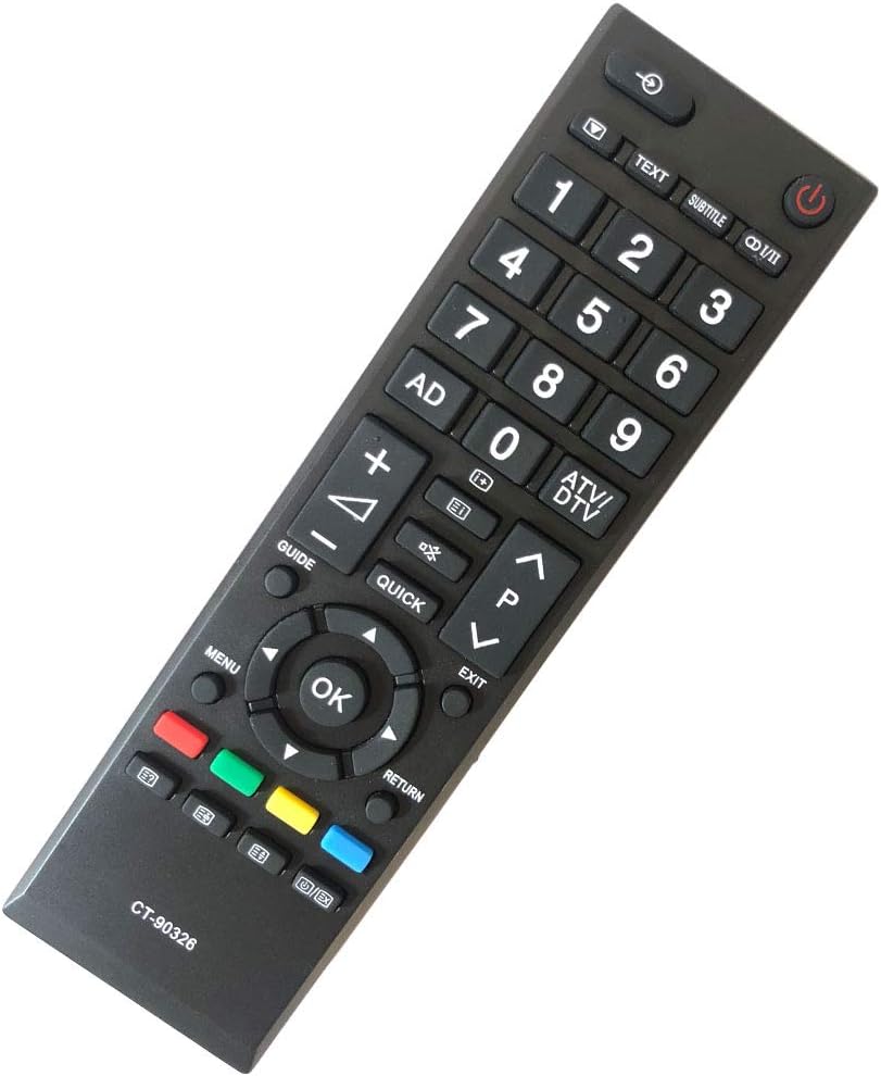 New Replacement for Toshiba TV Remote Control CT90326 Amazon.co.uk