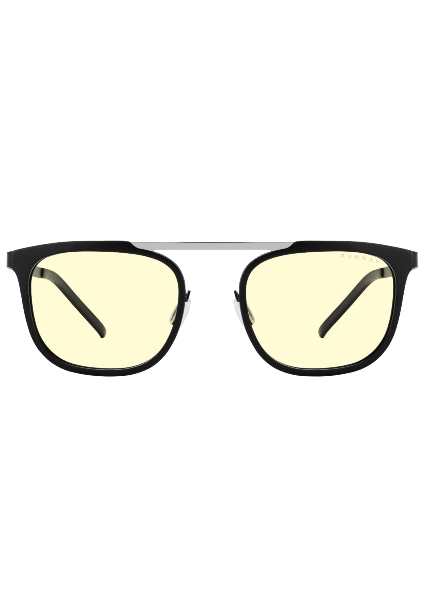 GUNNAR Computer Glasses – Pismo Onyx Gold Amber Lens – Blue Light Blocking Anti Glare