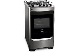 Fogão Consul 4 bocas cor Inox com acendimento automático - CFO4NAR BIVOLT