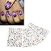 Fanme Halloween Nail Stickers 3D Nail Art Tattoo Decals DIY Nail Art Decoration Self-adhesive Tip Stickers 4Sheets (Halloween)