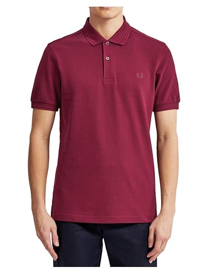 Fred Perry - Polo hombre manga corta FRED PERRY 4410A27 - Burdeos, M: Amazon.com.mx: Ropa, Zapatos y Accesorios