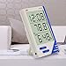 ChenYuTe Digital Hygrometer Thermometer Large Display Humidity Temperature Monitor Indoor Outdoor with Alarm Clock for Household,Kids Home,Kitchen,etc(1 Pack)