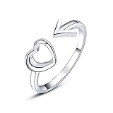 MIXIA Simple Alloy Arrows Heart for Women Open