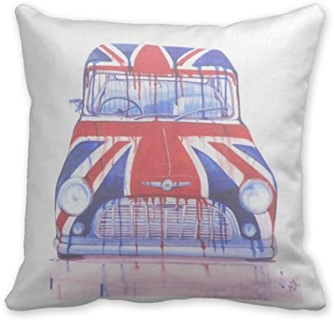 Kronial Pillow Cushion Cover Dripping Union Jack Mini Cooper Decorative Pillows For Sofa