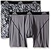 adidas Men's Sport Performance Climalite Boxer Brief Underwear (2 Pack), Black Draven/Grey/Black, Large/Waist Size 36-38
