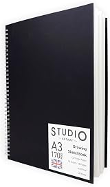 Artway Studio A3 Portrait Sketchbook 48 Pages 170gsm Spiral Bound view 2