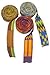 Africa Heartwood Project - Deluxe Handmade Djembe Drum Standing Strap – Vibrant African Color - Kente Cloth Print from Ghana - Adjustable - Durable Webbing - 2