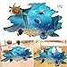 3D Floor Stickers PVC Underwater World Wall Stickers Vinyl Decal Fish Sea Turtle Decor Bathroom Floor Sticker Nursery Bedroom Decor