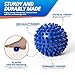 Foot Massage Ball Set - Spiky Massager Balls for Deep Tissue, Trigger Point, Feet, Back, Hand, Muscles, Myofascial, Plantar Fasciitis That Massages Away Stress &Tension - Bonus: Reflexology Chart