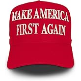 Zadin Official MAKE AMERICA FIRST AGAIN Hat,President Patriotic Costume Merchandise, Adjustable Golf Baseball Cap, Donald T. Hat