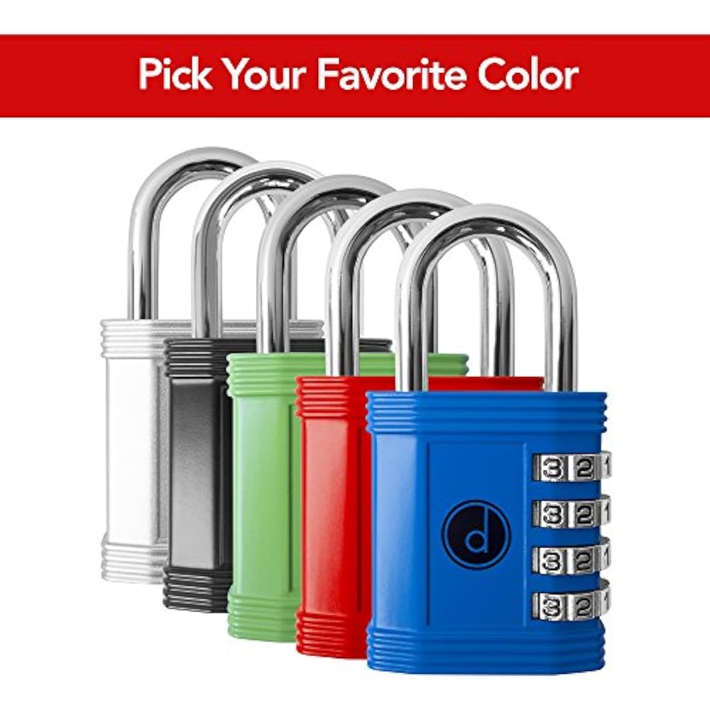 Padlock 4 Digit Combination Lock Gym, Sports, School & Employee