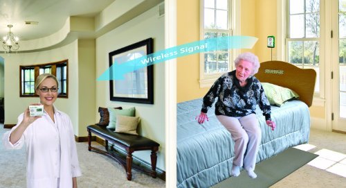 Caregiver Pager with Weight Sensing Floor Mat & Alarm - No Alarm in Resident's Room! by Smart Caregiver