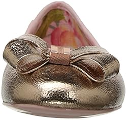 Ted Baker Women's Immet Ballet shoe, Rose Gold New