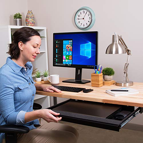 Penn Under Desk Laptop Drawer, Lockable, for 20” Laptops