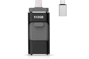 512GB Flash Drive, C USB Flash Drive Thumb Drive Photo Stick, USB Memory Stick for Photos Videos, Smart for iPhone, High Spee